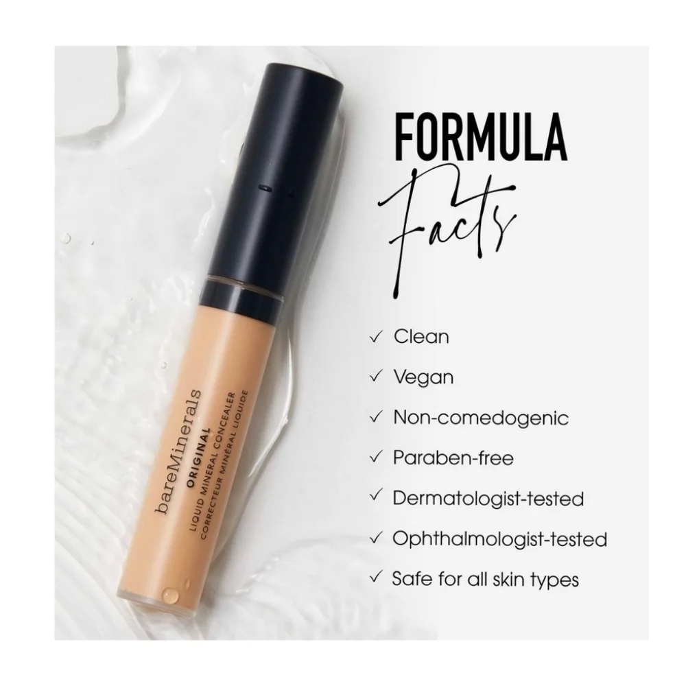 bareMinerals - ORIGINAL Liquid Mineral Brightening Concealer, TAN 4N, NIB